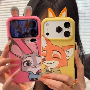 Ears Judy Nick with Huawei mate70Pro phone case Couple phone case P80 leather pattern P70 small h260705