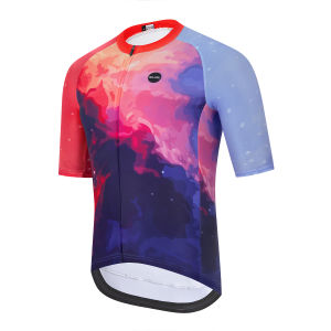 RAUDAX Summer Mens Bicycle Short Sleeve Breathable MTB Cycling Jersey for Men Breathable Quick Dry Bike Shirts Cycling Clothes