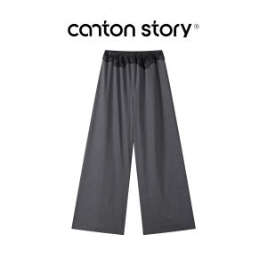Cantonstory | French Style Black V-Neck Sash Sleeveless Vest