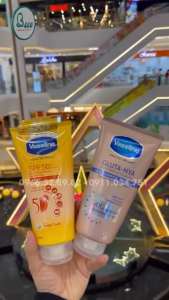Serum chống nắng cơ thể Vaseline 50x giúp da sáng hơn gấp 2X 300ml bảo vệ da với SPF 50+ PA++++