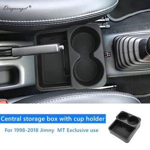 Car modified center console multifunctional storage box with cup holder storage box suitable for 1998-2018 Suzuki Jimny MT model