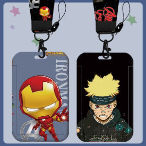 Marvel Anime Lanyard For Key Neck Strap Lanyard Card ID Naruto Campus Card Badges Work Card Key Rings Accessories Gifts