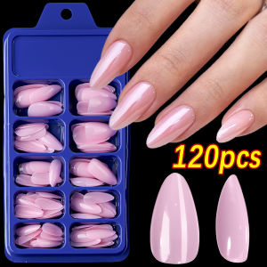 120Pcs Red Short Square Fake Nails Summer Glossy Full Cover Press on Nailtip Acrylic False Fingertip for Women Mothers Day Gift