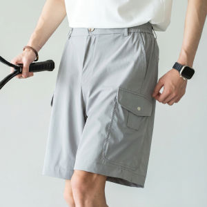 UBV | Zero Restriction Quick-Dry Breathable Ice Silk Cooling Half-Elastic Waist Shorts