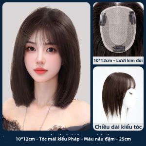 LOUIS FERRE | Mái tóc giả mô phỏng da đầu tự nhiên che phủ tóc bạc tăng độ dày