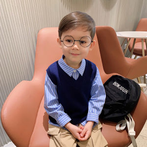 Solid Color Stylish Childrens Knitted Vest