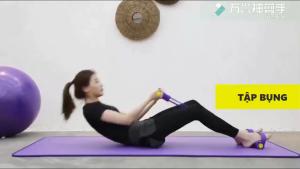 Pull rope elastic resistance fitness exercise yoga home fitness sit-ups abdominal exercise equipment fitness exercise