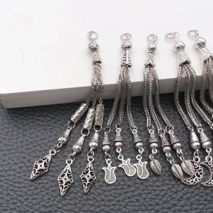 Bộ 5 Hợp Kim Kim Loại Tua Rua Hạt Charm Mặt Dây Chuyền Cho DIY Hạt Cầu Nguyện Vòng Tay Vòng Cổ Trang Sức Làm Cổ Điển Phụ Kiện Thời Trang