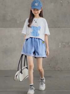 Kids High Quality Cotton Denim Summer Kids Short for Kids Girls 3-10 Years Old