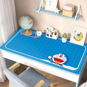 Leather Doraemon Student Desk Pad Scrub Kids Learning Eye Protection Cartoon Desk Oil-Proof Tablecloth