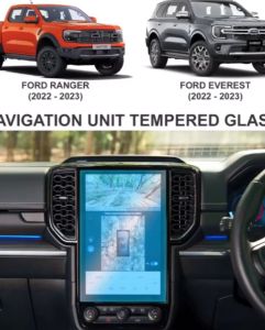 CAG ปกป้องหน้าจอสำหรับกระจกเทมเปอร์ Next Gen ฟอร์ดเรนเจอร์ Ford Ranger Raptor Everest 2024 2023 2022 10.1นิ้ว12นิ้วฟอร์ดเอเวอเรสต์เทรนด์กีฬาแบบจำกัด WildTrak XL XLS XLT