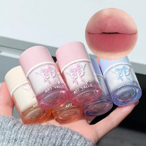 ลิปสติกเนื้อแมทท์สีนู้ด กันน้ำ ติดทนนาน สีแดงกุหลาบเซ็กซี่ ลิปกลอสไม่ติดแก้ว สีติดทนนาน สำหรับผู้หญิง เครื่องสำอางเกาหลี