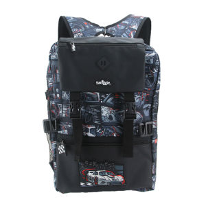 กระเป๋านักเรียนของเด็กของแท้จากออสเตรเลียกระเป๋าเป้สะพายหลังเด็กผู้ชายกันน้ำได้กระเป๋าเด็กการแข่งขันแบบสกปรกรถยนต์10-15ปี18นิ้ว