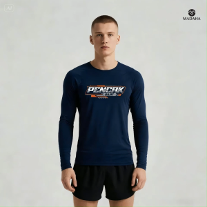 Madaha Kaos Baju Lengan Panjang Dry fit Jersey Olahraga Pencak silat Sakti