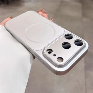 Official AG Matte Glass Case For iPhone 17 Pro Max Air For Magsafe Wireless Charge Magnetic With Lens Film Protective Hard Cover