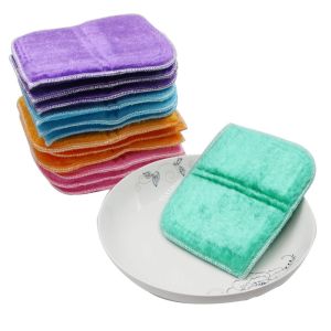 Magic Leaf Shaped Sponge Scrubber Dishwashing Kitchen Cleaning Tool Oil Resistant Stain Removal Multi Purpose Household Essential
