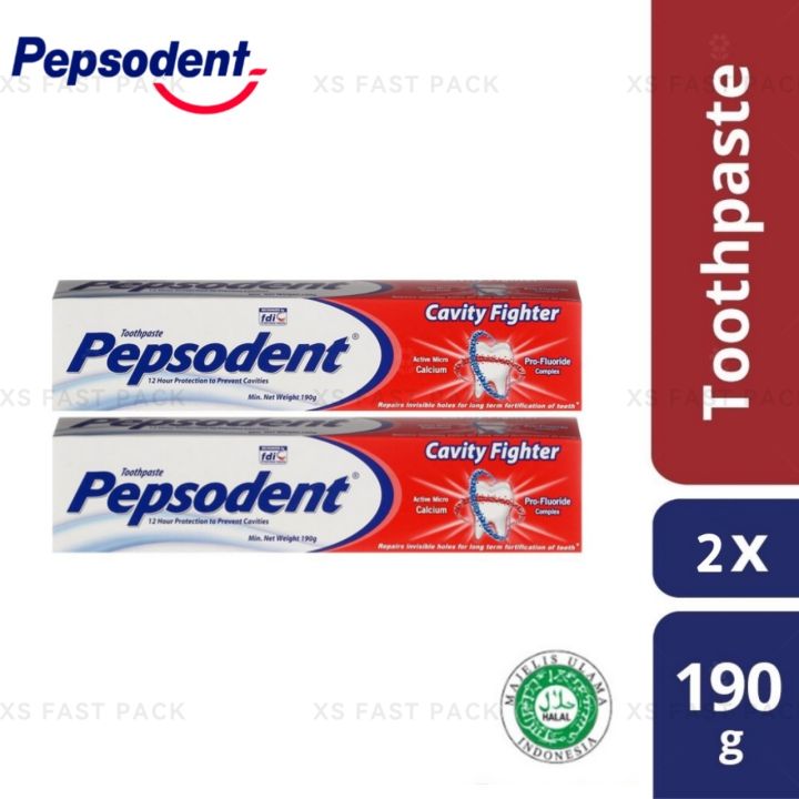 [Twin Pack Expiry Year 2025 ] Pepsodent Cavity Fighter 190g x 2/ Ubat