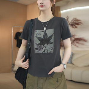 HUAXUNRAN | Loose New Summer Elderly Slimming Large Size Youthful T-shirt