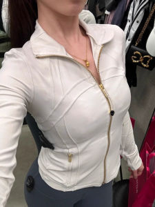 Ambika Yoga Fitness Jacket Womens Long Sleeve Hooded Stand Collar Sun Protection Sportswear Top Hidden Treasure