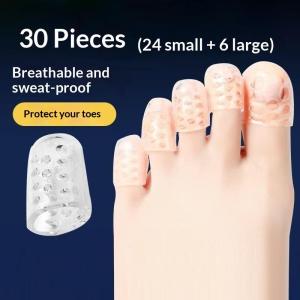 Silicone Toe Protectors for High Heels Anti-Friction Blister Guard 10/20/30 Pcs Soft Toe Covers for Women Travel