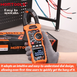【From Bulacan】HOMTOOLS HM803A/D Dual Impedance True RMS Digital Multimeter 6000 Count AC/DC Voltage/Current Detection Diode Continuous NCV Resistance/Capacitor Temperature Detection Tool 600mV 6V 60V 600V 1000V 60A 600A 1000A