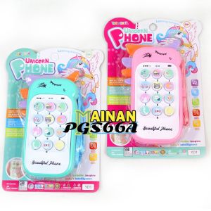 MAINAN ANAK MURAH YD1 BABY UNICORN PHONE MUSIC MAINAN ANAK