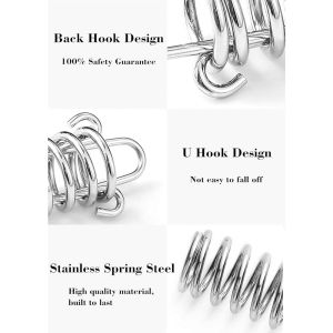 Stainless Steel Mooring Line Spring Shock Absorbing Multifunctional Marine Hardware for Boat Yacht Park 1/2/4/6/8/10pcs