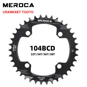 MEROCA 104BCD Round Narrow-Wide Ultralight MTB Chainring (32T/34T/36T/38T) - Bicycle Accessories