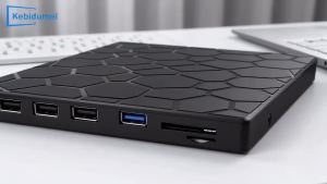 Kebidumei | KEBIDUMEI Portable DVD Player 7 in 1 External CD/DVD RW Drive USB 3.0 Type C CD Burner External Disk Drive for Desktop Laptop