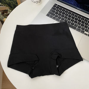 Blue Peninsula [Small Boxer Minimalist] High Waist Pure Cotton Simple plus Size Plus Size Ladies Plaid Antibacterial Crotch Young Adult Underwear