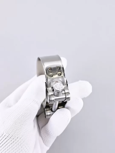 Bộ 2 đai xiết ống tròn chịu tải bằng inox 201 dùng bulong xiết rất chắc chắn (D17-43mm tùy chọn)