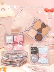 Childrens Eyeshadow Palette Matte Low Saturation Highlighting Cheek Blush Integration Disk Waterproof Daily Brightening