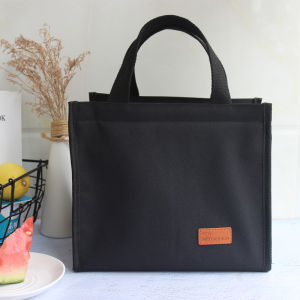 Haogu | Insulated Lunch Box Bag Waterproof Oilproof Aluminum Foil Handbag Bento Bag Portable Food Container Storage Organizer