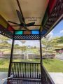 Gazebo Large House 18x16 kaki Balau Rumah Kayu Double Roof Wood Pondok Kayu Handmade Outdoor Garden Fence Taman Tandas. 