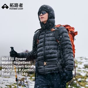 Pioneer camp | Geese Down Waterproof Quilted Down Jacket