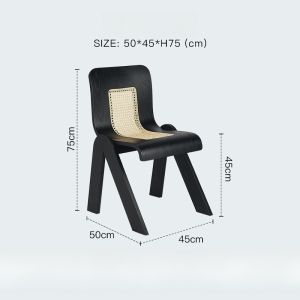 Norchair ที่นั่งทานอาหารแบบย้อนยุคสไตล์ฝรั่งเศส ทรงไม้พันธุ์ไผ่ สำหรับใช้ในบ้าน ที่นั่งสำหรับร้านอาหารแบบลำลอง ที่นั่งแบบมีหลังคา