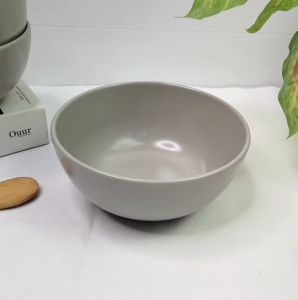 ถ้วย ถ้วยเซรามิค ชาม ชามเซรามิค ถ้วยก้นลึก มินิมอล สีเทา 5.5นิ้ว เข้าไมโครเวฟได้