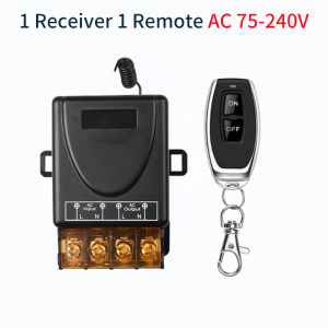 RF433Mhz Wireless Remote Control Smart Switch AC 75-220V/DC 9-72V 30A Relay On Off Receiver Transmitter For Water Pump Motor LED