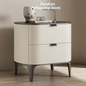 PANDIAN | Luxury Imitation Leather Bedside Table