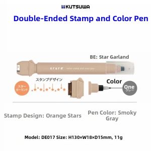 Kutsuwa | Dual-tip Stamping Highlighter Pen