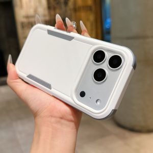 Premium PC+TPU OTT Symmetry Box Phone Cases For IPhone 17 Pro Max 16 15 14 13 Military Grade Drop Protection Cover