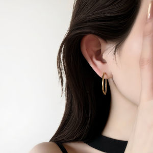 kuina | Luxurious Large Circular Earrings 20mm