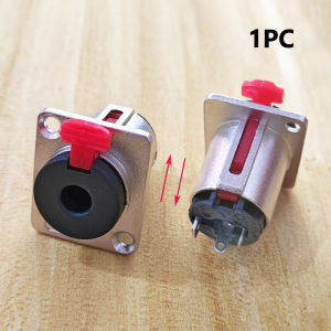 1/2PCS 6.35mm 1/4" TRS Panel Mount Jack Stereo Female Socket For Guitar Microphone Audio Cable Connector Terminal