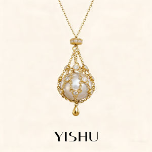 YISHU | Trendy Pearl Necklace S925 Sterling Silver