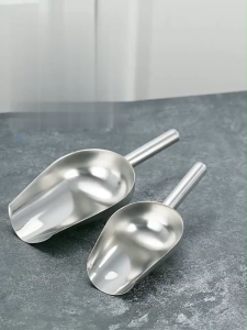 MI-C1323 Sendok Es Batu Scoop Dapur Stainless Steel / Sekop Es Serokan Beras Serbaguna Sendok Tepung