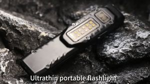 Asafee V007 Tactical 90G Portable Flashlight 1200LM Ultra LED Double Tail Swich Torch White/Red/Purple Power Side Floodlight Rechargeable Lamp Waterproof For Outdoor Camping Hiking