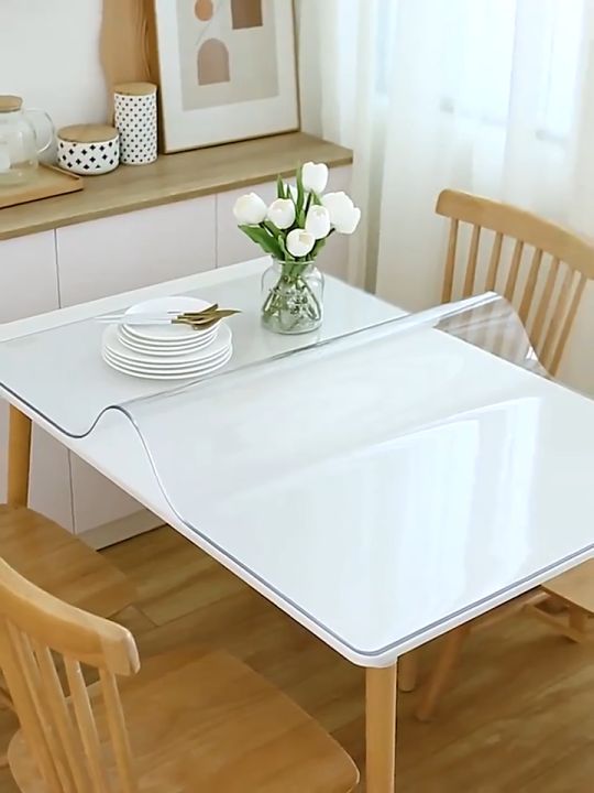 412 Seater 5.5MM PVC Tablecloth Transparent Rectangular Heat Resistant