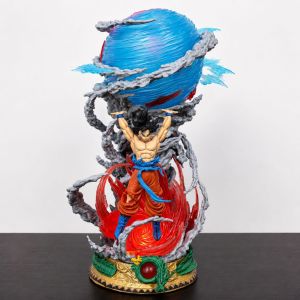 Bandai | 23cm Anime Dragon Ball Figure Goku Super Saiyan State Shock Wave Figurine PVC Collection Desktop Action Figure Kid Gifts