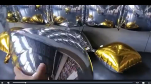 EZ MALL-47*47cm square two-color aluminum foil balloon party decoration background balloon