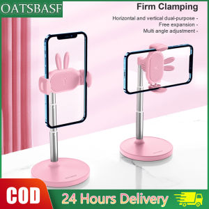 OATSBASF Cute Chat Stand Angle Height Adjustable Cell Phone Stand For Desk Phone Holder Stand For Recording Compatible With Iphone All Phones